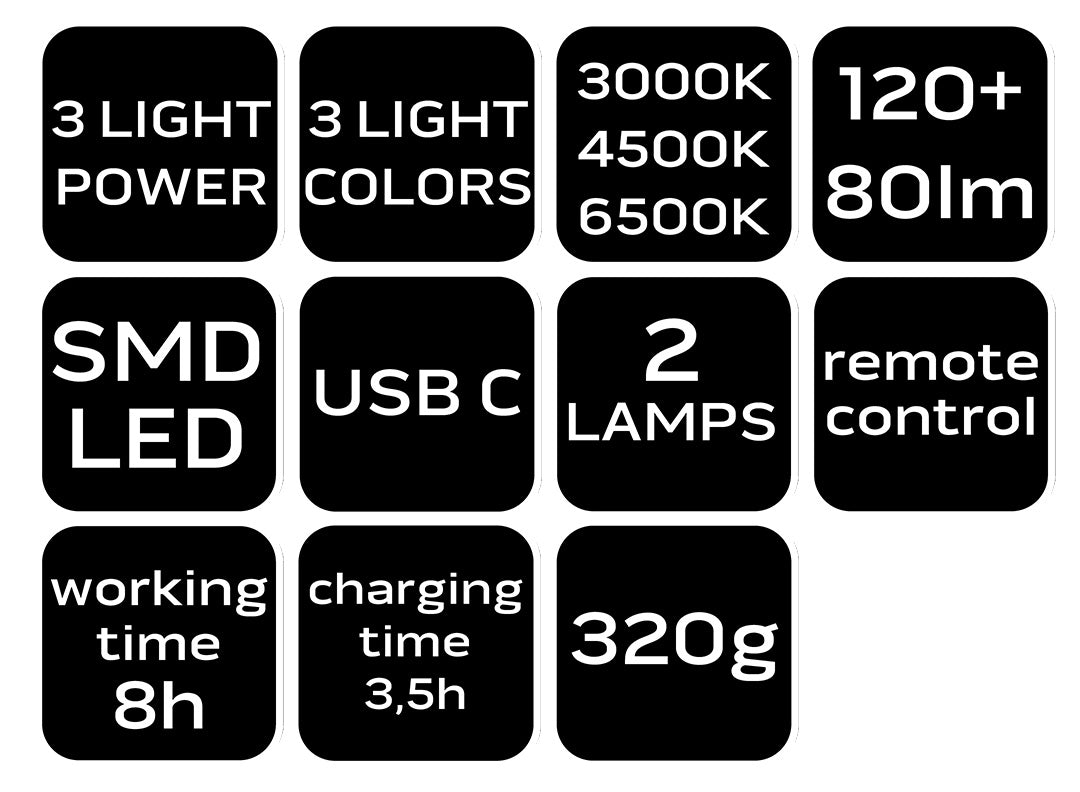 Interiérové LED svietidlo + diaľkové ovládanie 2500mAh od NEO TOOLS nájdeš na naravis.sk