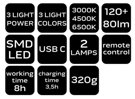 Interiérové LED svietidlo + diaľkové ovládanie 2500mAh od NEO TOOLS nájdeš na naravis.sk