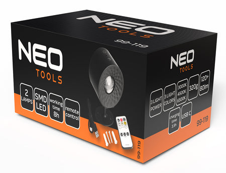 Interiérové LED svietidlo + diaľkové ovládanie 2500mAh od NEO TOOLS nájdeš na naravis.sk
