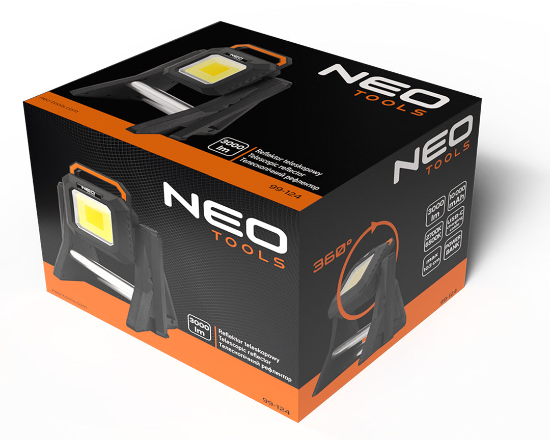 Teleskopický reflektor 3000 lm od NEO TOOLS nájdeš na naravis.sk