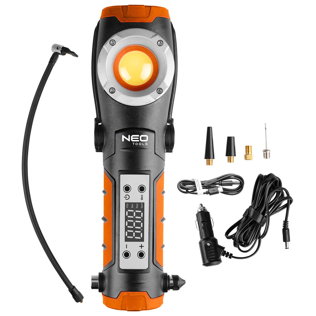 Batériová lampa 800lm s kompresorom od NEO TOOLS nájdeš na naravis.sk